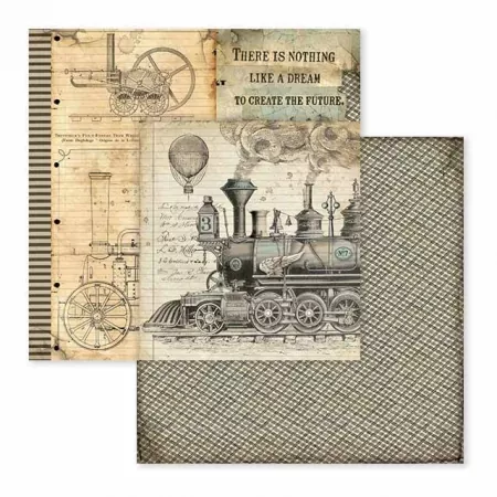 Stamperia, Voyages Fantastiques 12x12 Inch Paper Pack