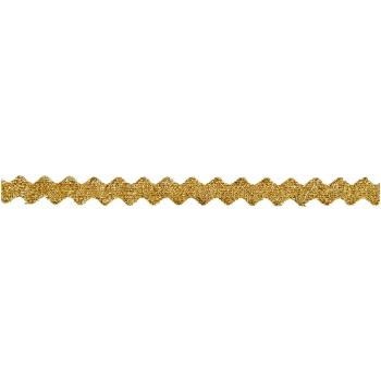 Rico Design, Glitzerband, Wellig Gold
