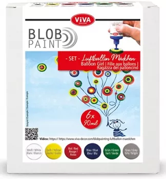 Viva Decor Blob Paint FarbSet Luftballon-Mädchen