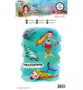 Studiolight Clear Stamp Mermaids So-Fish-Ticated nr.14