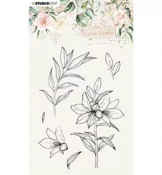 Studiolight Clear Stamp Lily flower Another Love Story nr.4