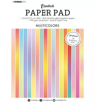 Studiolight Paper Pad Gradient Multicolors Essentials nr.20
