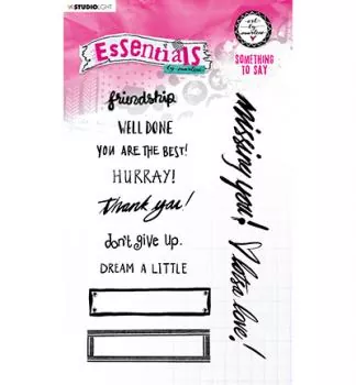 Studiolight Clear Stamp Something to say Essentials nr.75