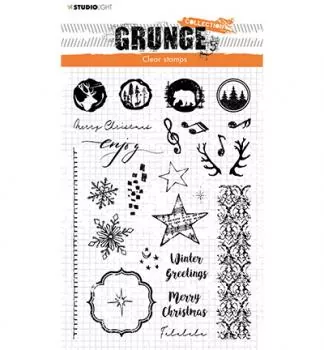 Studiolight Clear Stamp Winter/ Christmas extras Grunge nr.106