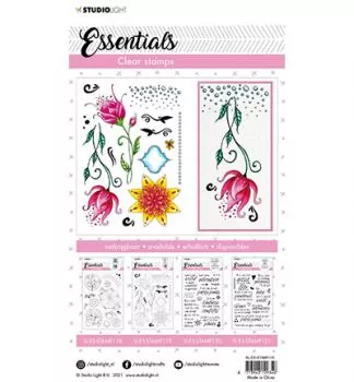 Studiolight Stamp Quirky long flowers Essentials nr.119