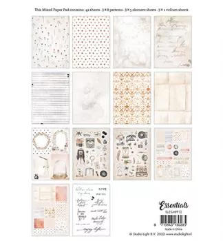 Studiolight Mixed Paper Pad Pattern paper Essentials nr.12