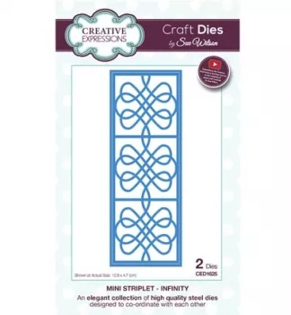 Creative Expressions Craft Die Mini Striplet Infinity by Sue Wilson