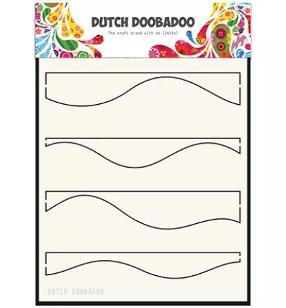 Schablone / Stencil / Dutch Mask Art - Art Waves, Dutch Doobadoo
