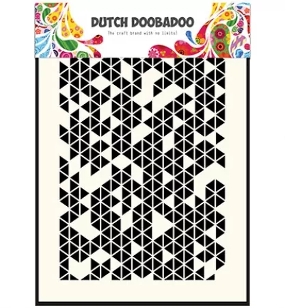 Schablone / Stencil / Dutch Mask Art - Triangles, Dutch Doobadoo