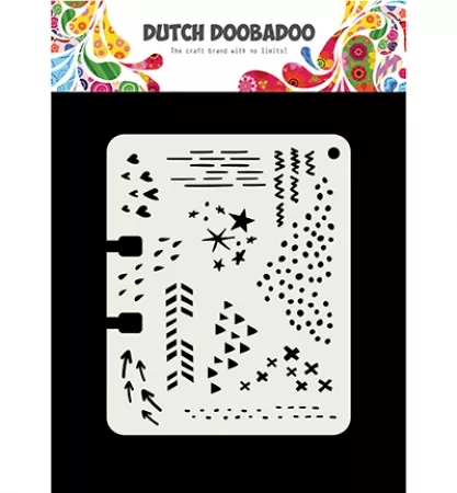Schablone / Stencil / Dutch Mask Art - Rollerdex Doodle Mix, Dutch Doobadoo