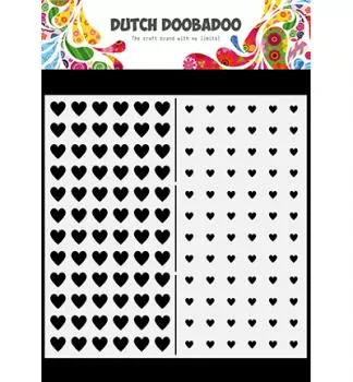 Dutch Doobadoo Dutch Mask Art Slimline Hearts