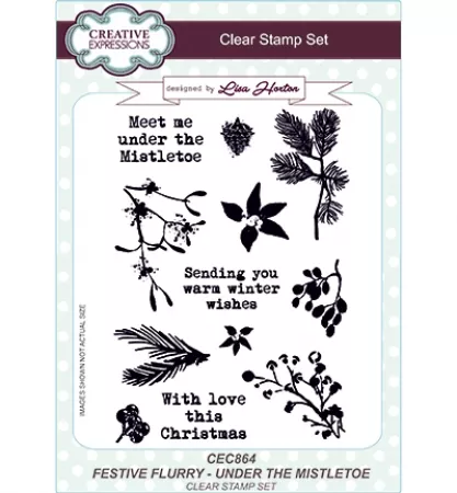 Stempel Festive Flurry - Under the Mistletoe, Creative Expressions