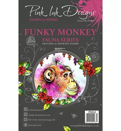 Pink Ink Designs, Funky Monkey, Fauna Serie