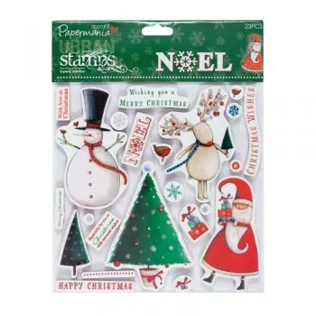 Papermania Urban Stamps - Noel and Christmas Wishes