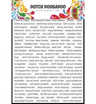 Dutch Doobadoo Dutch Sticker Art Text