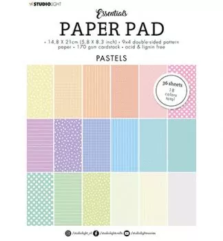 Studiolight Paper Pad Pastel Essentials nr.40