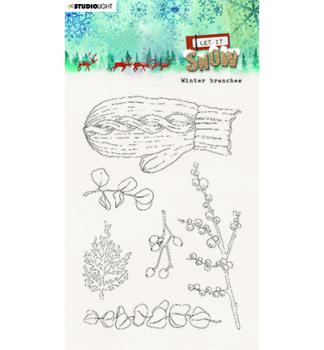 Studiolight, Stempel Winter branches Let it snow nr.263