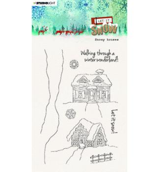 Studiolight, Stempel Snowy houses Let it snow nr.264