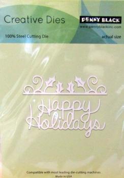 Penny Black, Creative Dies Happy Holly Days