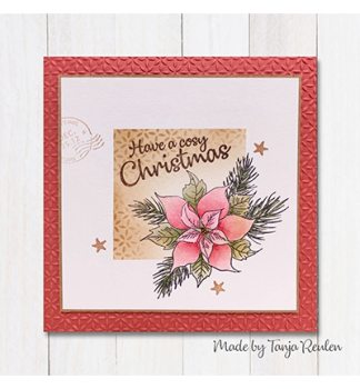 Nellie's Choice Stamp Poinsetta