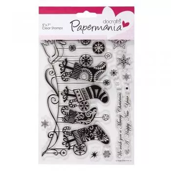 Papermania CLEAR STAMPS - STOCKINGS