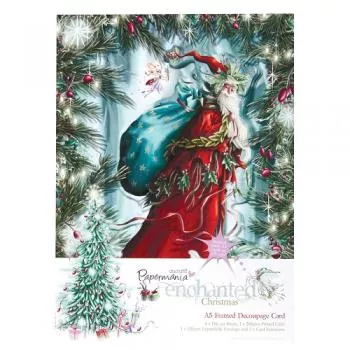 Papermania Framed Decoupage Card - Enchanted Christmas