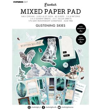 Studiolight • Mixed Paper Pad Glistening skies Essentials nr.27