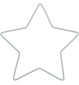 Stafil, Metallform Stern, weiß
