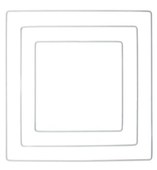 Stafil, Metallform Quadrat, weiß