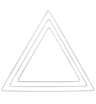 Stafil, Metallform Triangle, weiß