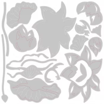 Sizzix • Thinlits die set 16pk layered water flower