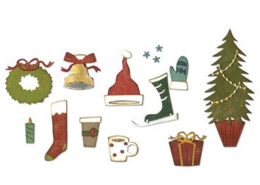 Sizzix, Thinlits Die by Tim Holtz Festliche Elemente