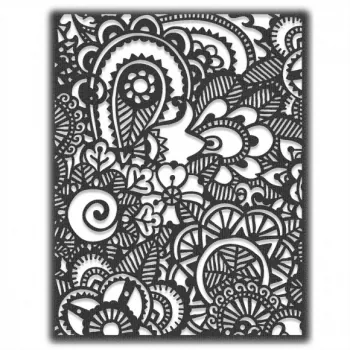 Sizzix • Thinlits die doodle art #2