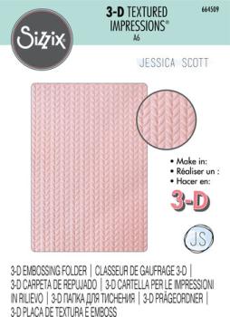 Sizzix, 3D Textured Impressions Knitted