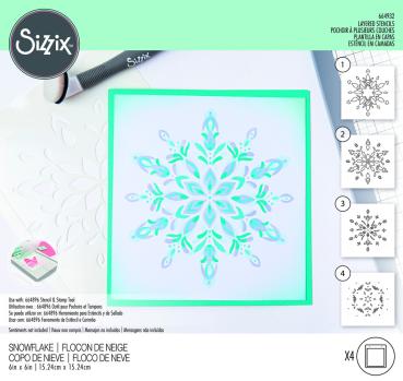 Sizzix, Layered Stencils by Olivia Rose Snowflake