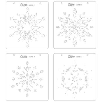 Sizzix, Layered Stencils by Olivia Rose Snowflake