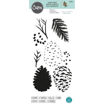 Sizzix • Layered Clear Stamps Pine Branches
