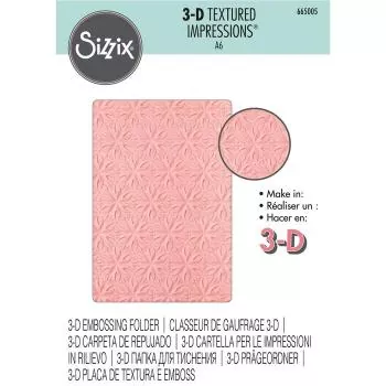 Sizzix, 3D Textured Impressions Geometrische Blumen
