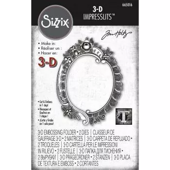 Sizzix • 3D impresslits embossing folder Floral frame