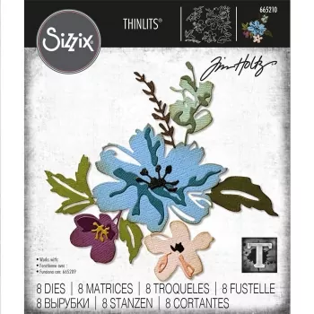 Sizzix • Thinlits die set Brushstroke flowers #2