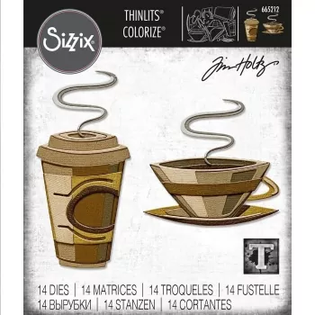 Sizzix • Thinlits die set Cafe colorize