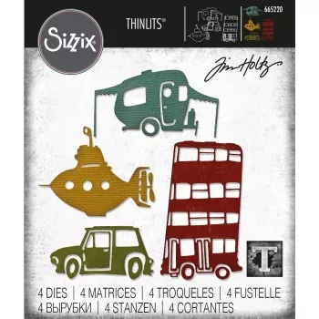 Sizzix • Thinlits die set Wacky transport #1