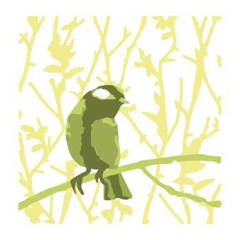 Sizzix, Layered Stencils by Olivia Rose Bird & Branches