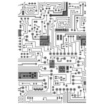 Sizzix • Multi-Level textured impressions embossing folder Circuit