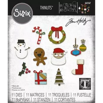 Sizzix • Thinlits die set Christmas minis