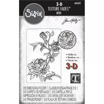 Sizzix • 3D texture fades embossing folder Mini roses