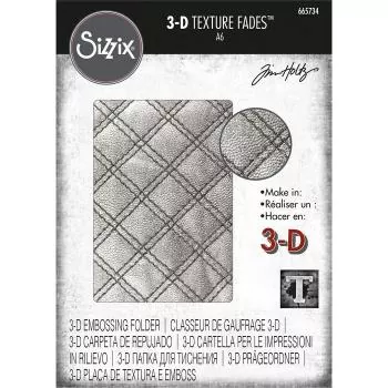 Sizzix • 3-D texture fades embossing folder Quilted