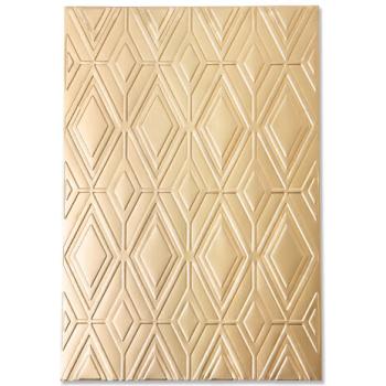Sizzix, 3D Textured Impressions Rhombus Line Pattern