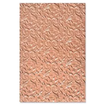 Sizzix • Multi-Level textured impressions embossing folder Floral flourishes