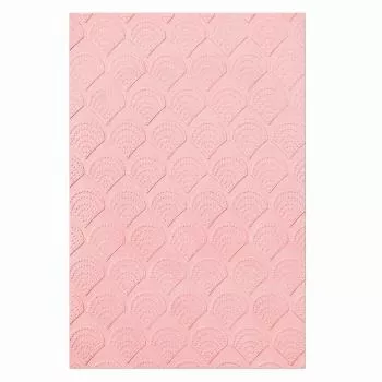 Sizzix • Multi-Level Textured Impressions Embossing Folder Fan Tiles